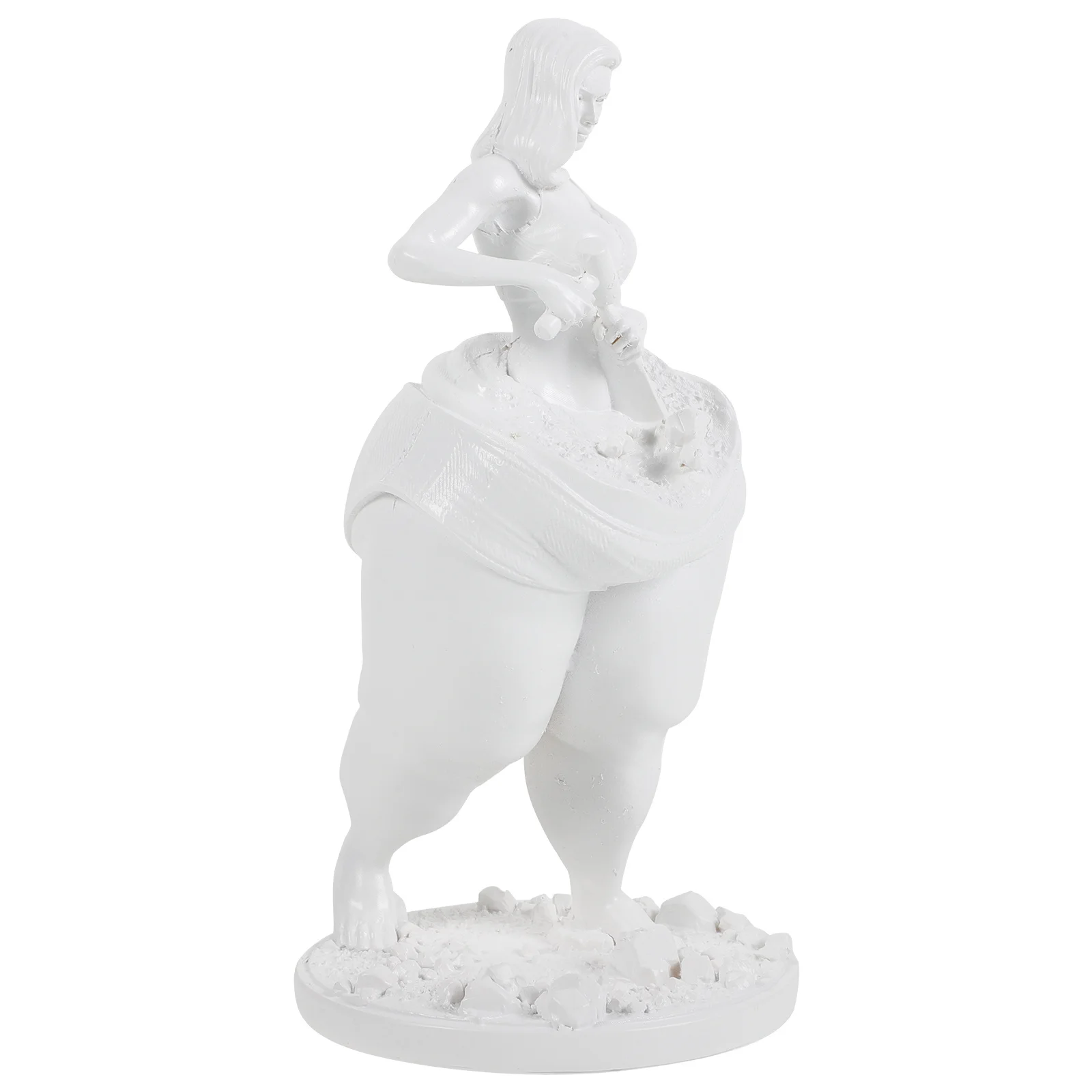 

Resin Craft Yoga Woman Statue Decorative Desktop Ornament Fitness Lady Sculpture Indoor Home Decoration Healthy Figure
