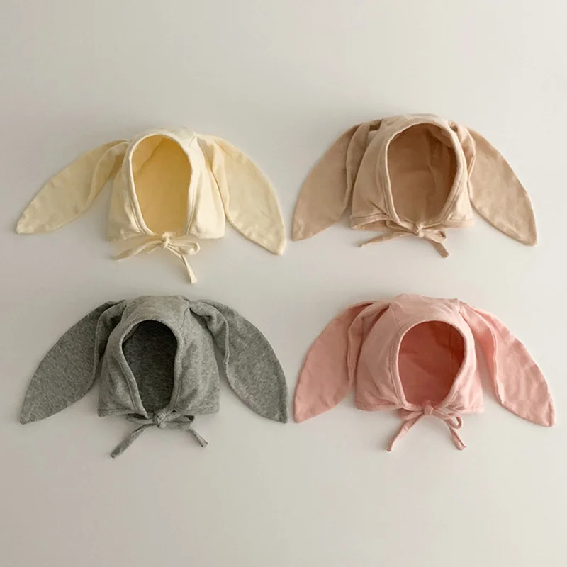 

0-12M Baby Hat Cute Bunny Long Ears Infant Beanie for Girls Boy Bonnet Newborn Hats Spring Autumn Toddler Cap Babies Accessories