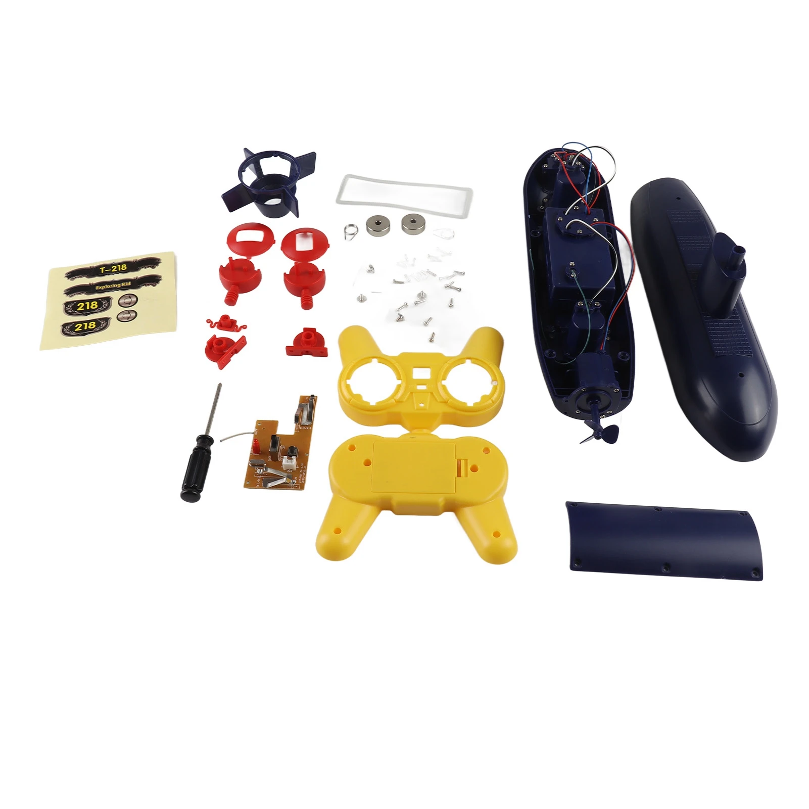 Kleine RC onderzeeër Veelzijdig educatief waterbestendig Prachtige look DIY afstandsbediening onderzeeërmodel speelgoed voor kinderen