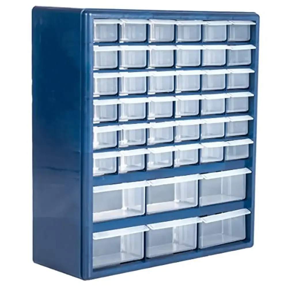 42 Compartment Organizer Wall Mountable Multi-purpose Storage Drawers Craft Beads Tools Container Organizer Polypropylene