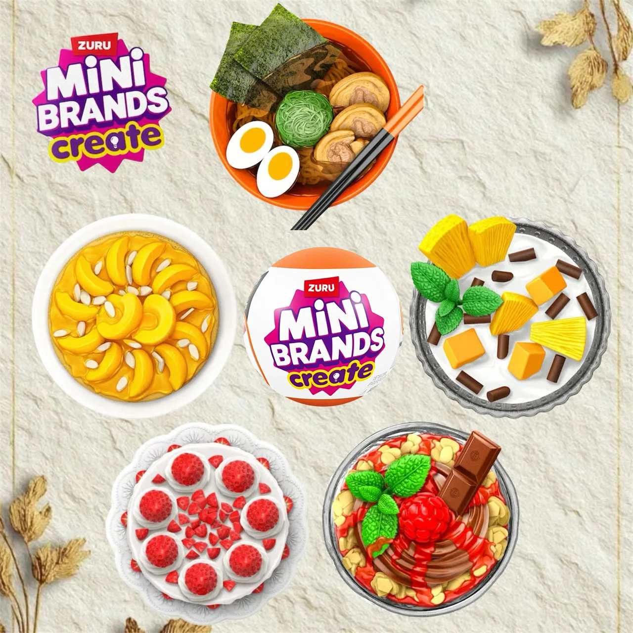 

Мини-брендовая серия Zuru Chef, набор-сюрприз, креативная глухая коробка, капсулы, посуда для известного шеф-повара, загадочные шарики для еды, игрушки