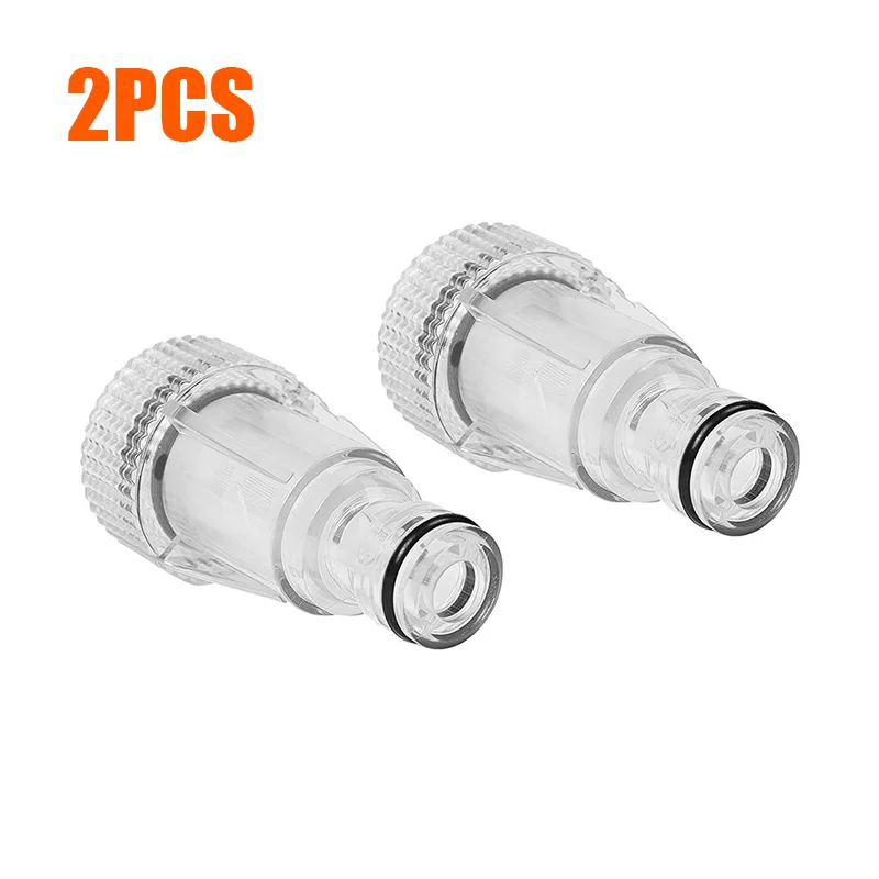 2pcs Car Clean Machine Water Filters High Pressure Adapters Connection Quick Connect Socket For Karcher K2-K7