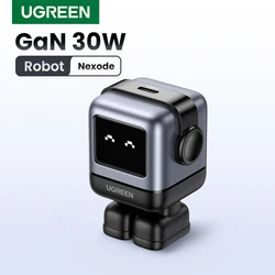 【US Plug】UGREEN 30W 65W GaN Charger Robot Design PD3.0 Fast Charger PPS for iPhone 16 15 Macbook Laptops Samsung XiaomiTablets