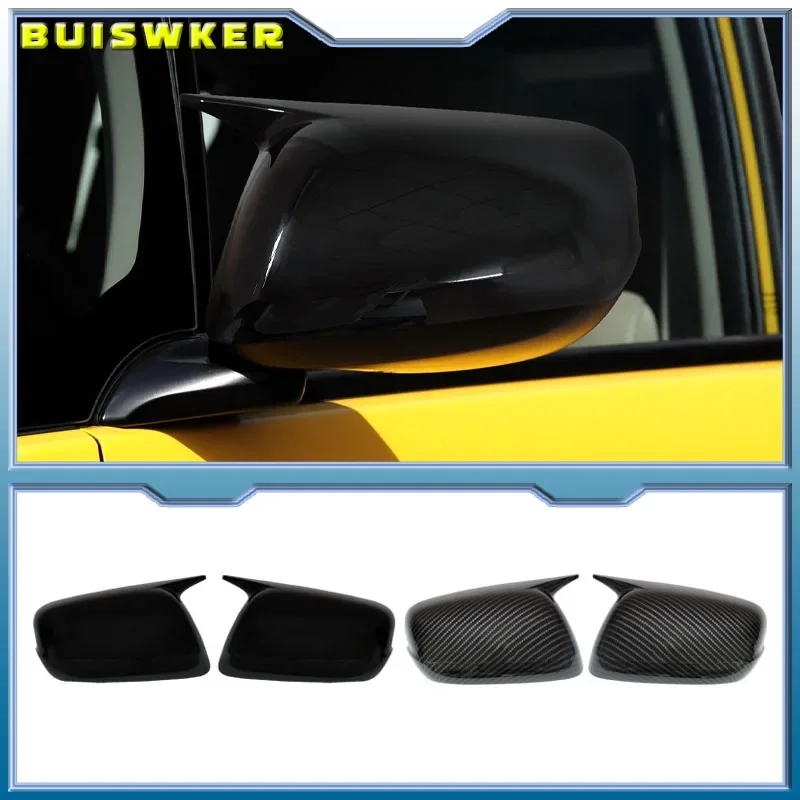 

For Honda Fit Jazz 2008-2013 GE6 GE8 Door Side Rearview Mirror Cover Car Parts Bull Horn Cover