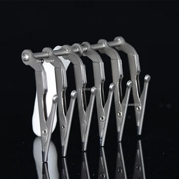 Dental veneers glass clip porcelain dental veneers glaze holder temporary crowns clamp denture false teeth organizer