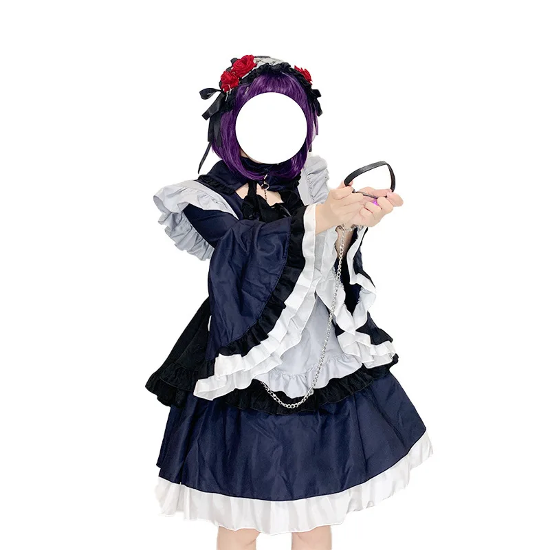 Women Costume Lolita Maid Dress Apron Anime My Dress Up Cosplay Outfit Halloween Carnival Uniform Suit Costume Stage Performance