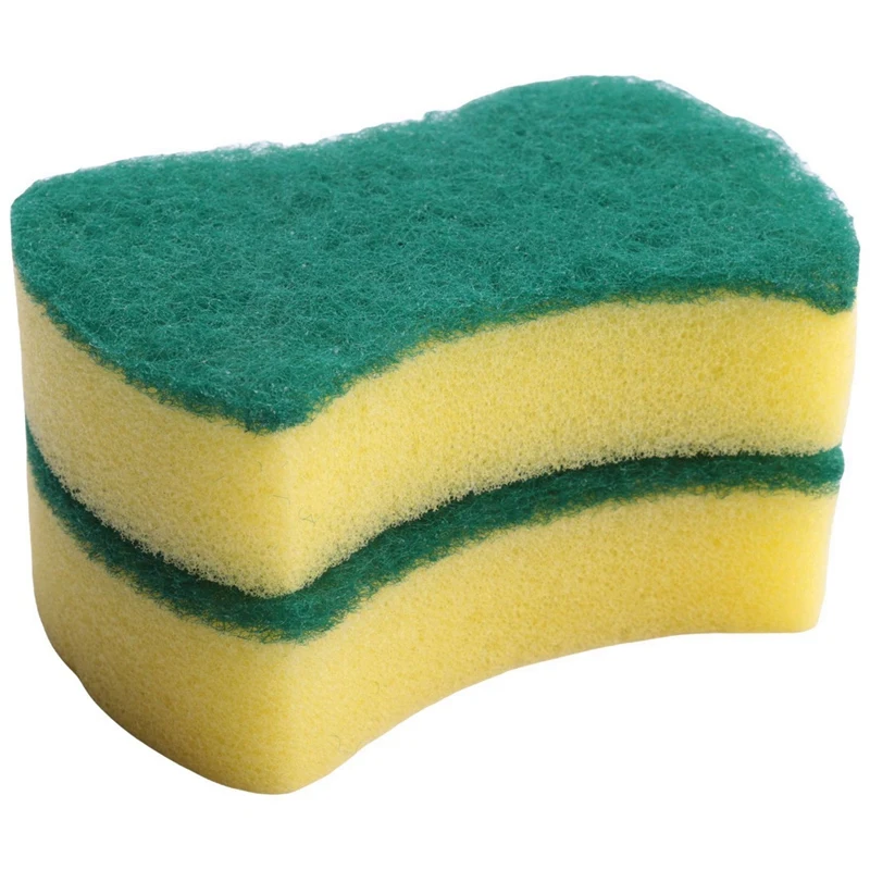 

240 PCS Cleaning Scrub Sponge For Kitchen Tableware Bathroom Car Wash Scrub Sponge Pad