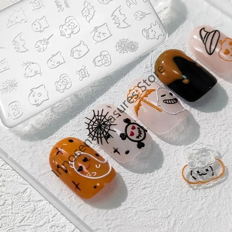 

3XUA Art Silicone Mold Butterfly Flower Crystal Resin Molds Carving Stencils DIY Art Templates Nails Mold
