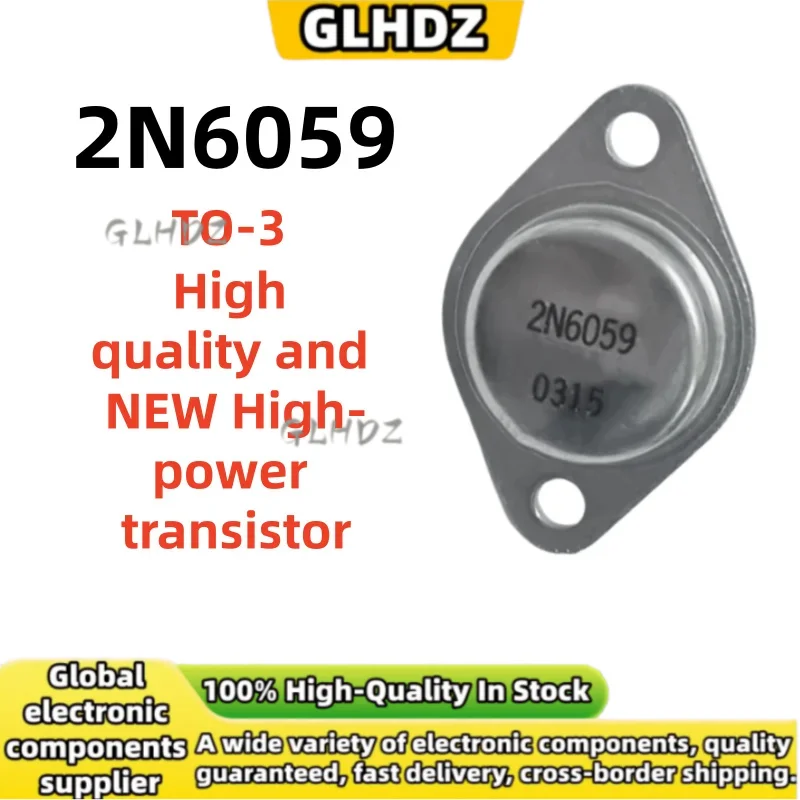 100%New and Quality 5-20UNITS 2N6059 High-power transistor TO-3 In the warehouse
