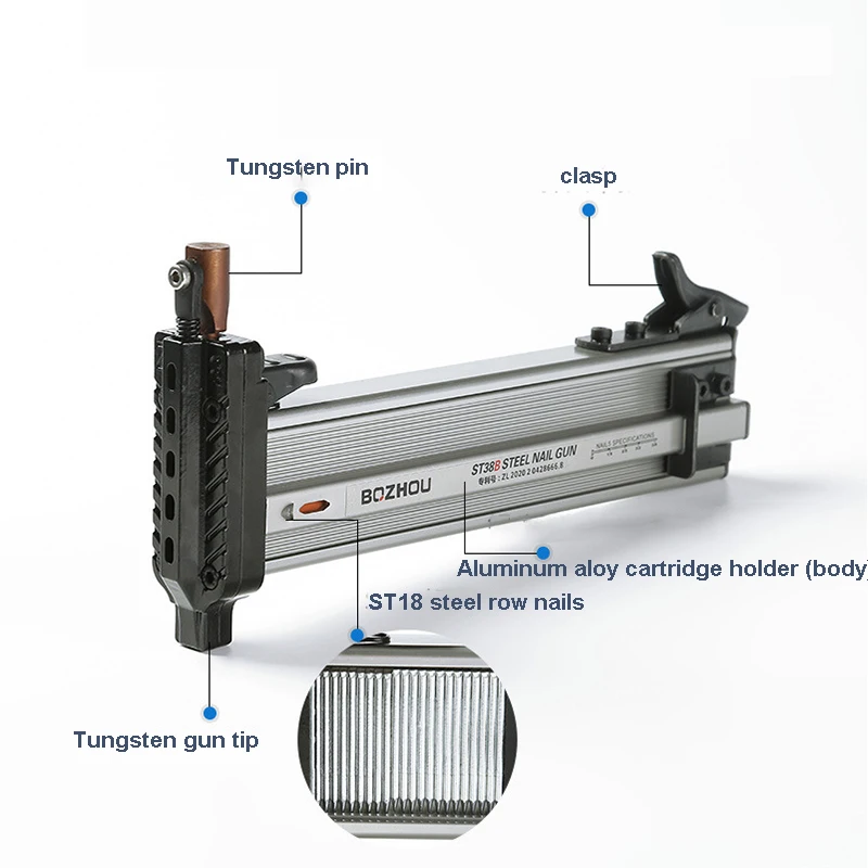 半自動nailerワイヤースロット,木工装飾,詰め替え鋼,釘打機用,ST-38