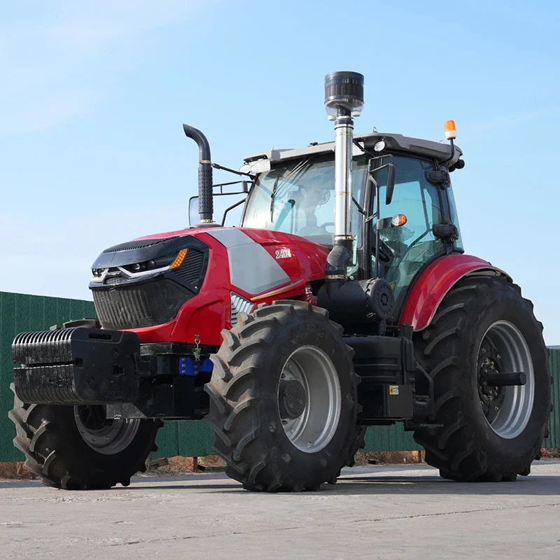New CE Tractor 240HP  Farm Tractor Low Price Four Wheel Sowing/rotary Tilling Tractors Agriculture With Cabin