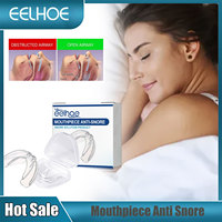 EELHOE Anti Snoring Mouthpiece Stop Teeth Bruxism Snoring Stopper Improve Sleeping Aids Apnea Mouthpiece Guard Sleeping Devices