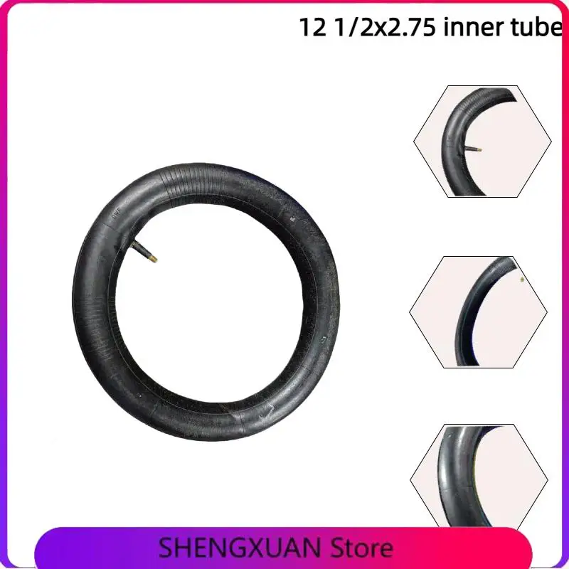 Hot NOW 12In Electric bicycle Inner Tube 12 1/2x2.75With Straight/bent Mouth Valve EBike Scooter 12.5x2.75 Tube DurableWear