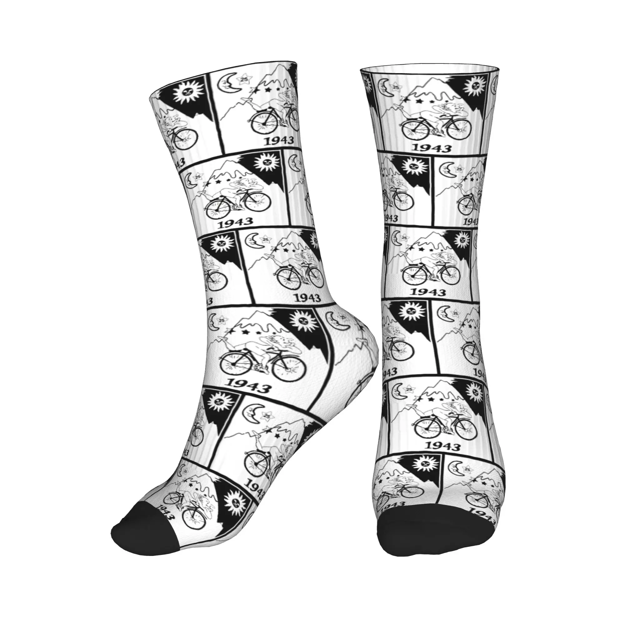 

All Seasons Discovery Of LSD Albert Hofmann Sport Middle Tube Socks High Quality Crew Socks Hip Hop Stockings for Men Women