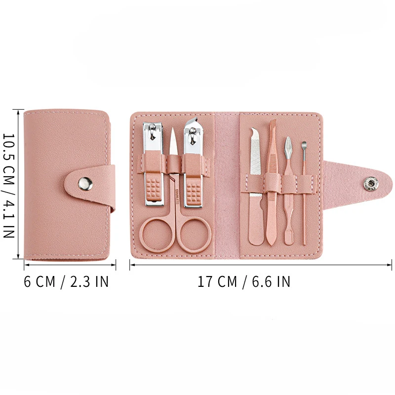 Ensemble de manucure en acier inoxydable, coupe-ongles, pince à ongles, outil de soin de pédicure, ciseaux de peau de fréquence, kit de toilettage de livres