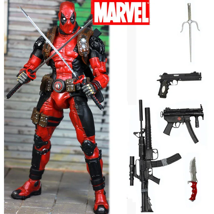 Marvel Comics The Avengers X-men 8-inch Deadpool Dp Moving Even About 20cm High Collectible Desktop Ornaments Toy Gift