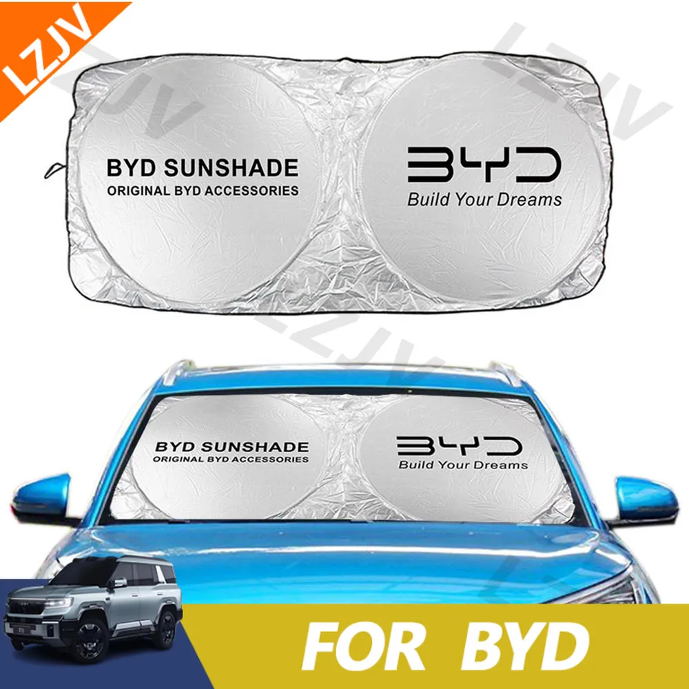 Image of Geeignet für BYD Atto 3 Act Seal Seagull Tang Yuan Song Plus EV F0 Qin Han Dolphin S6 Auto Windschutzscheibe Sonnenschutz Sonnenschirm Auto Acce