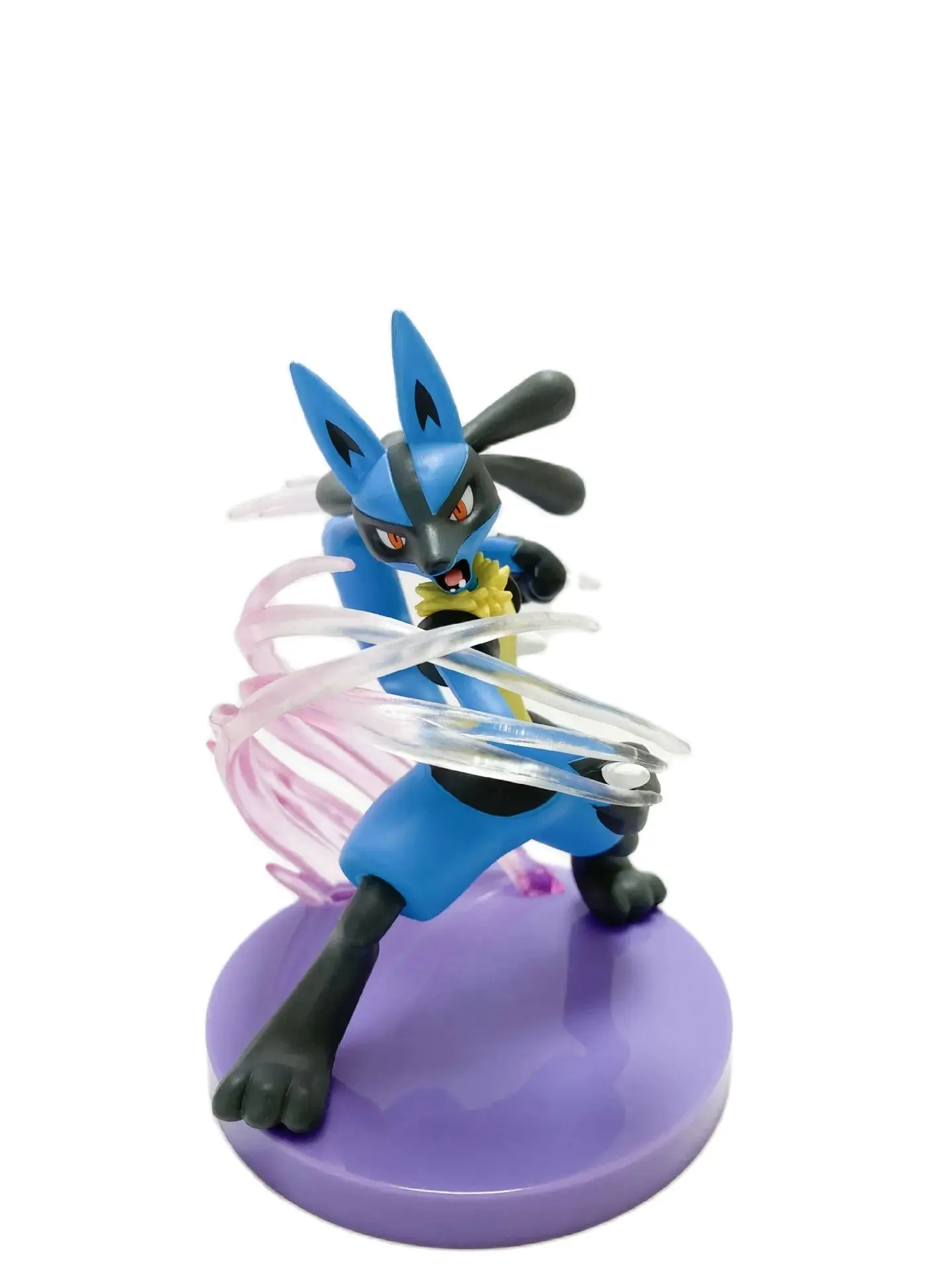 Kawaii Pokemon Lucario Battle Ver. PVC Action Figure Kawaii Anime Standbeeld Collectible Game Model Kinderen Speelgoed Pop Geschenken 14 cm