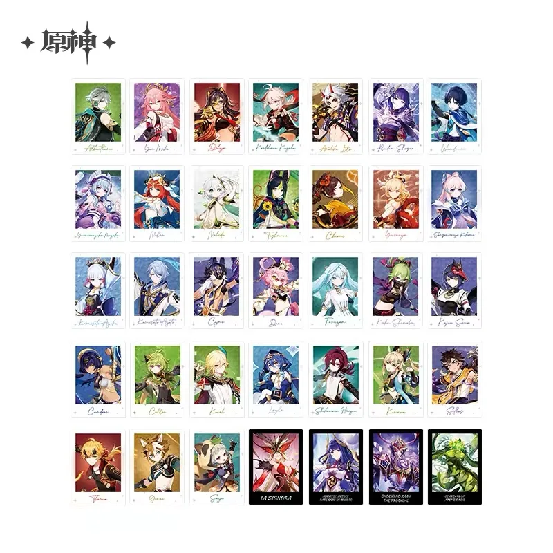 Pre Sale miHoYo Official Genuine Genshin Impact Theme Series Character Collectible Card Gift Box Cosplay Anime Laser Engraving