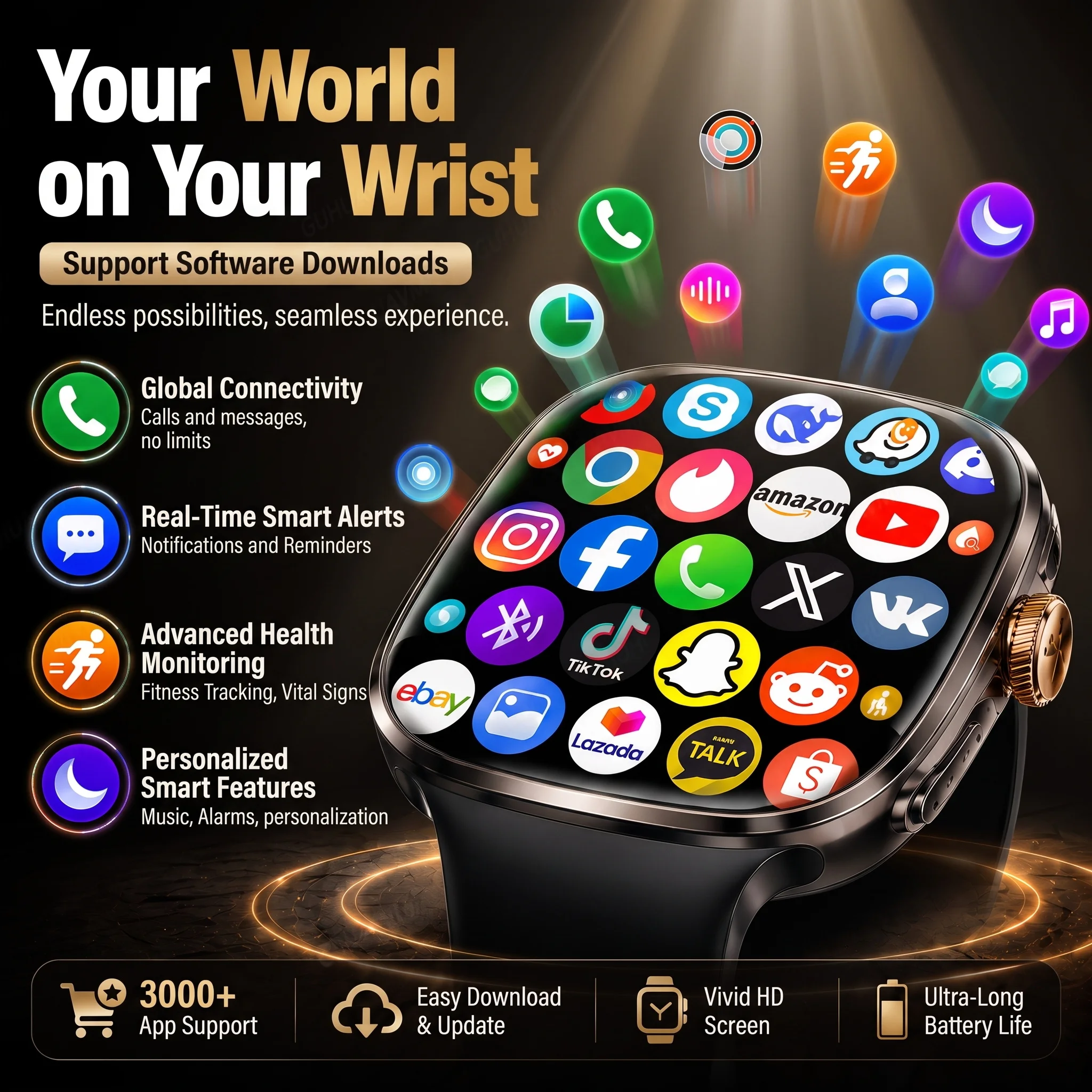 2026 New 5G/4G Smart Watch 8+1 - Smartwatch Watches Brands For Men review and price