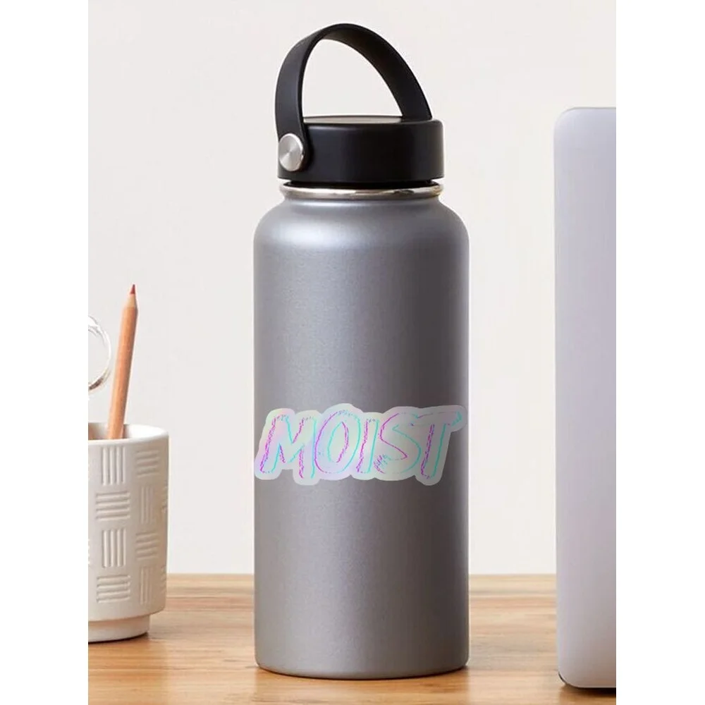Moist Vaporwave Funny Meme Sarcastic Humor Offensive Moist Gear Sticker for Laptop Decor Bedroom Car Cute Cartoon Art Fashionabl view 3