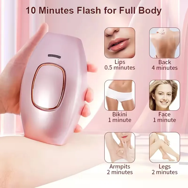 Handheld Body Bikini IPL Laser Hair Removal 999999 Flashes Painless High-frequency Female Hair Removal Home Use Device Set