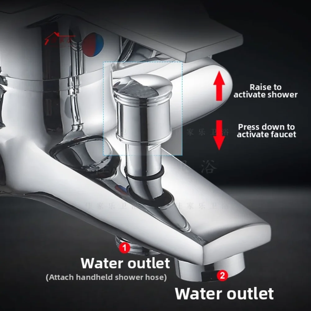

Трехцилиндровый водоразделитель с пружинным подъемным механизмом и сердцевиной для смесителя ванной для усовершенствованного использования в санузлах