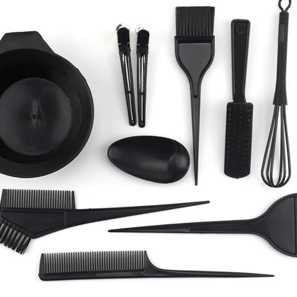 

Набор инструментов для окрашивания волос, 12 шт., профессиональные аксессуары для окрашивания волос в парикмахерской, простые в использовании, многоразовые, парикмахерский набор, салон красоты