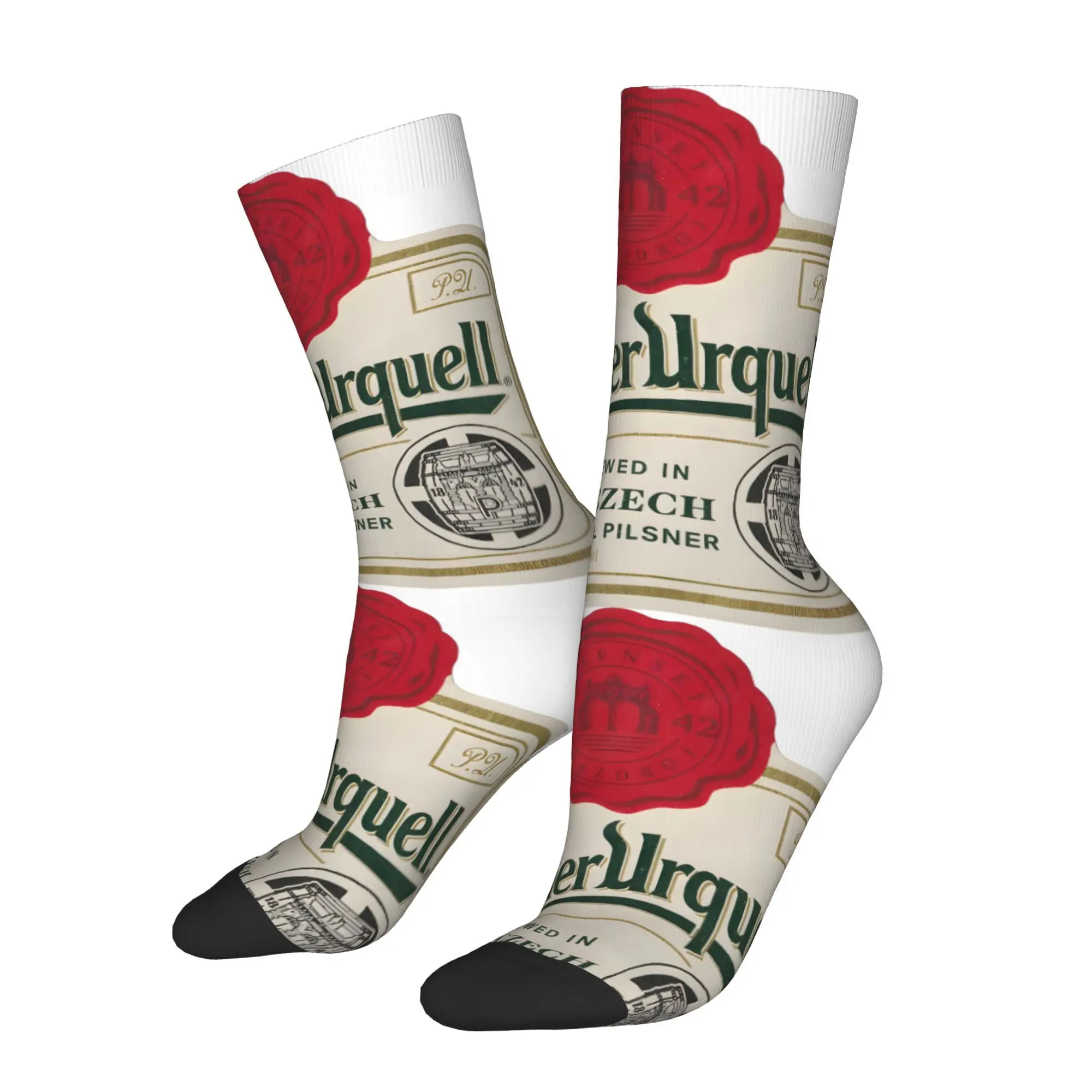 

Забавные носки для мужчин с рисунком пива, хип-хоп, Харадзюку, счастливый качественный узор, носки с принтом, новинка, подарок