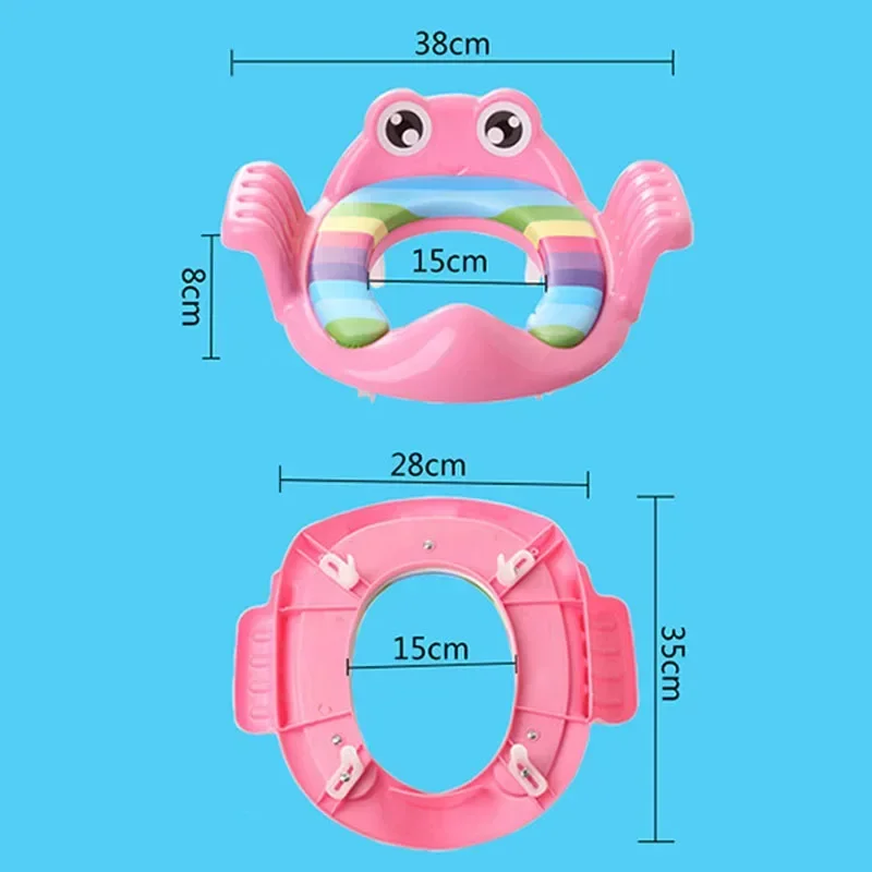 Sedile vasino per WC per bambini Sedile sicuro per vasino per bambini con bracciolo per cuscino vasino per neonati da viaggio all'aperto per addestramento alla toilette per ragazze e ragazzi