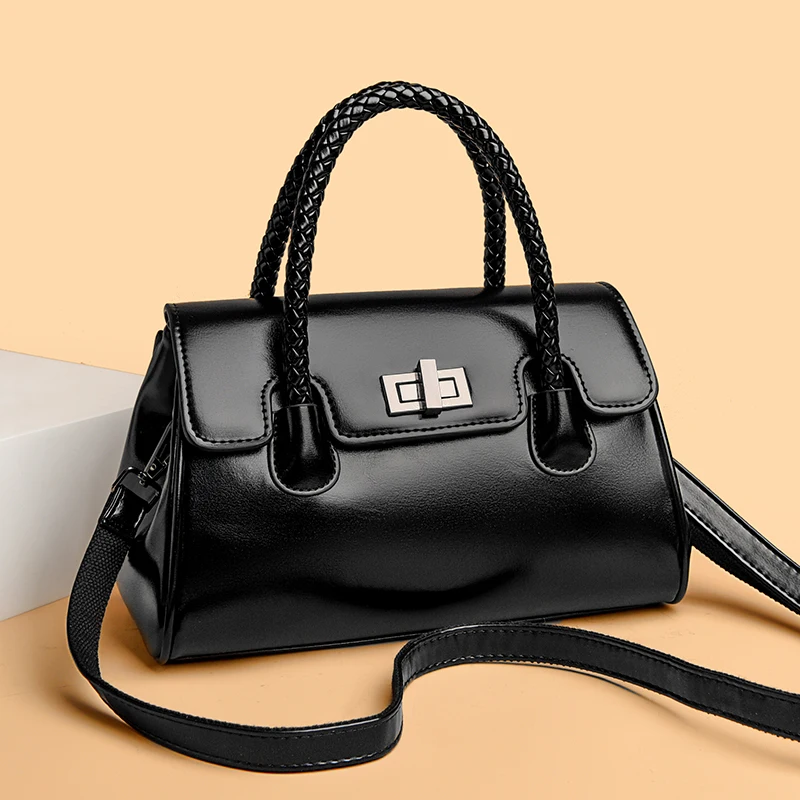 

High Quality PU Leather Shoulder Bag for Women Crossbody Tote Hand Bag Ladies Messenger Multi-pocket Handbag for Daily Commuting