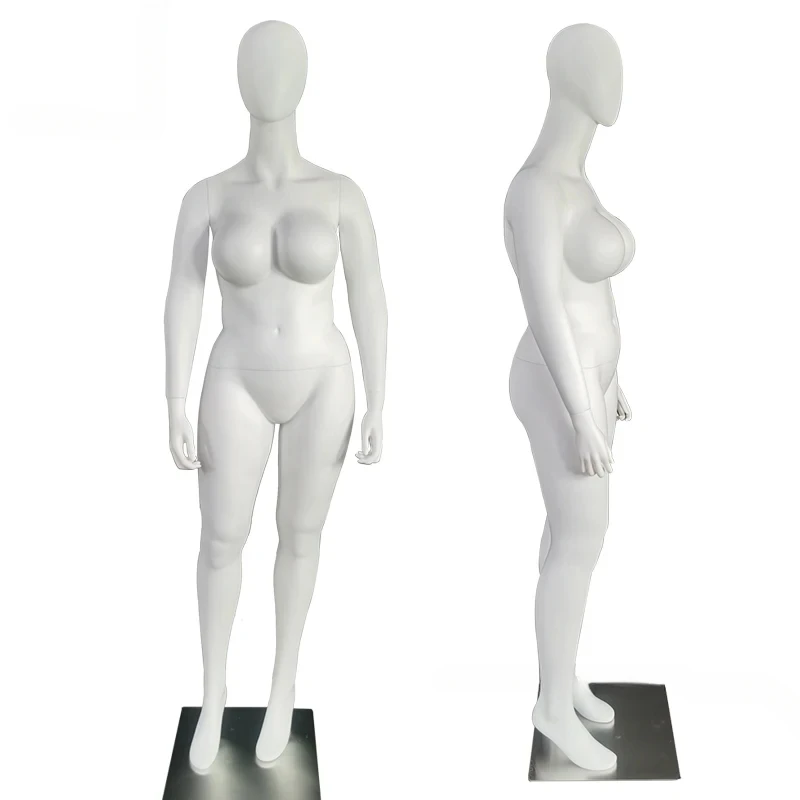 

Plus Size Women's Clothing Mannequins Fiberglass Props Female Full Body Sports Mannequin Fat Woman Mannequin Display Stand