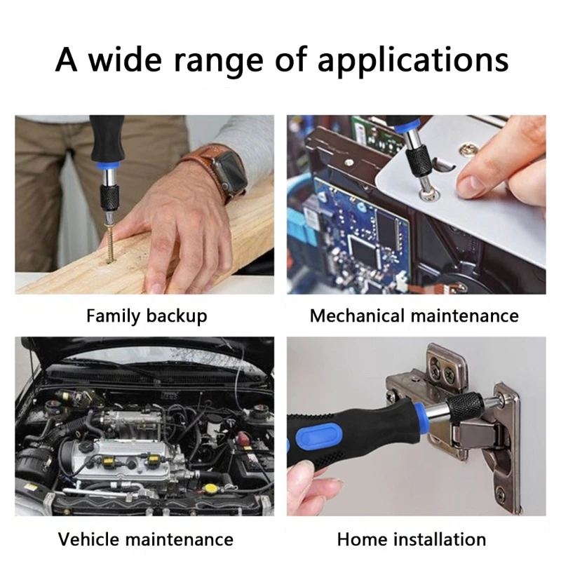 6.35mm Handle Multifungsi Bit Bit Driver Ratchet Oblriver Bit Holder