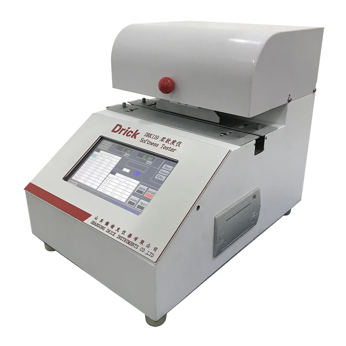 Macchina per prove di morbidezza della carta