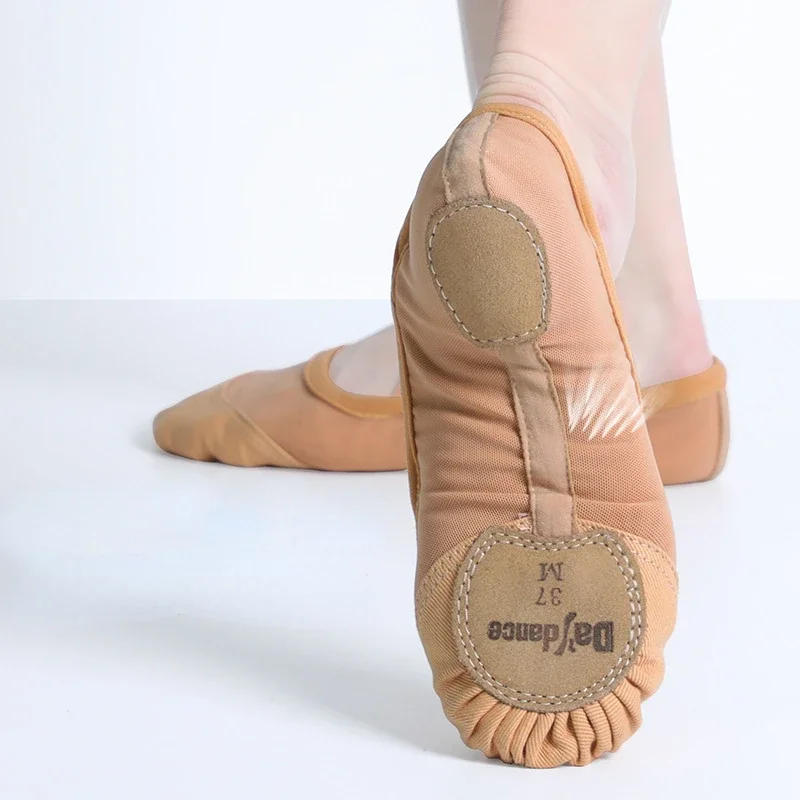 Ballet Shoes for Women Adult Soft Split Sole Girls Ballet Slippers Breathable Ballerina Gymnastics Dance Shoes Elastic Mesh