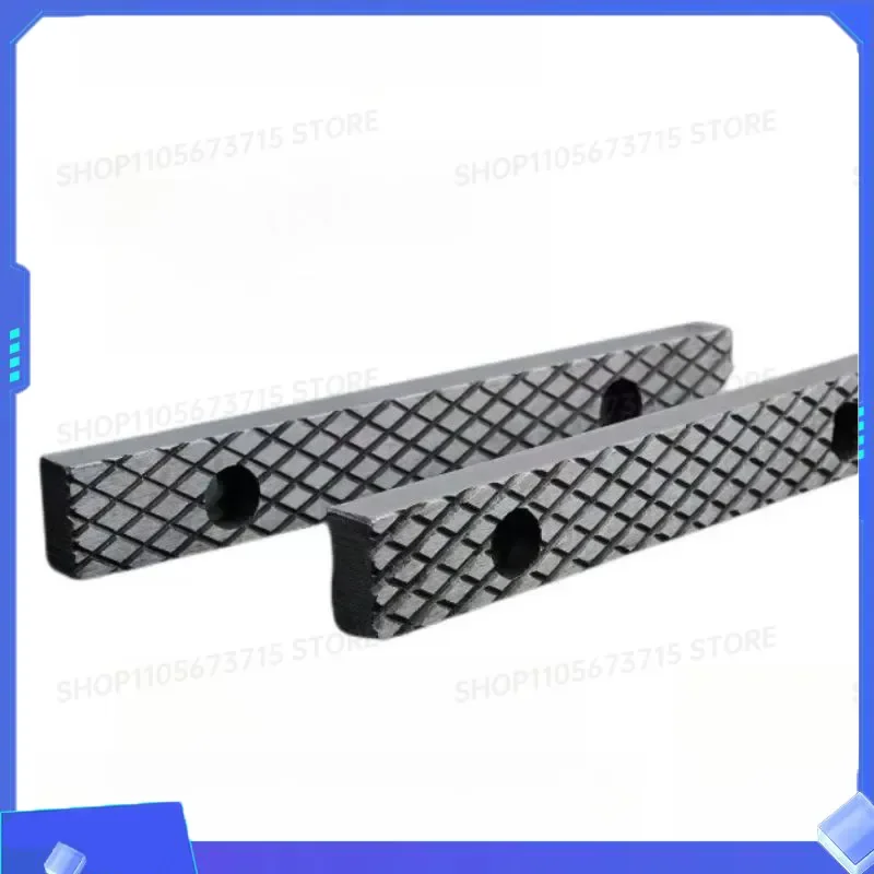 1PCS for Steel Vise Jaw Plates 3/4/5/6/8 Inch Carbon Steel Anti Slip Clamp Fixture Components Replacement Jaws for Machine