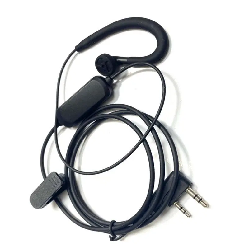 N34R-Walkie-Talkie Headset Wired Two-Way Radio Earpiece For Baofeng BF-888S UV5R 2 Pin Earphone Silicone Material