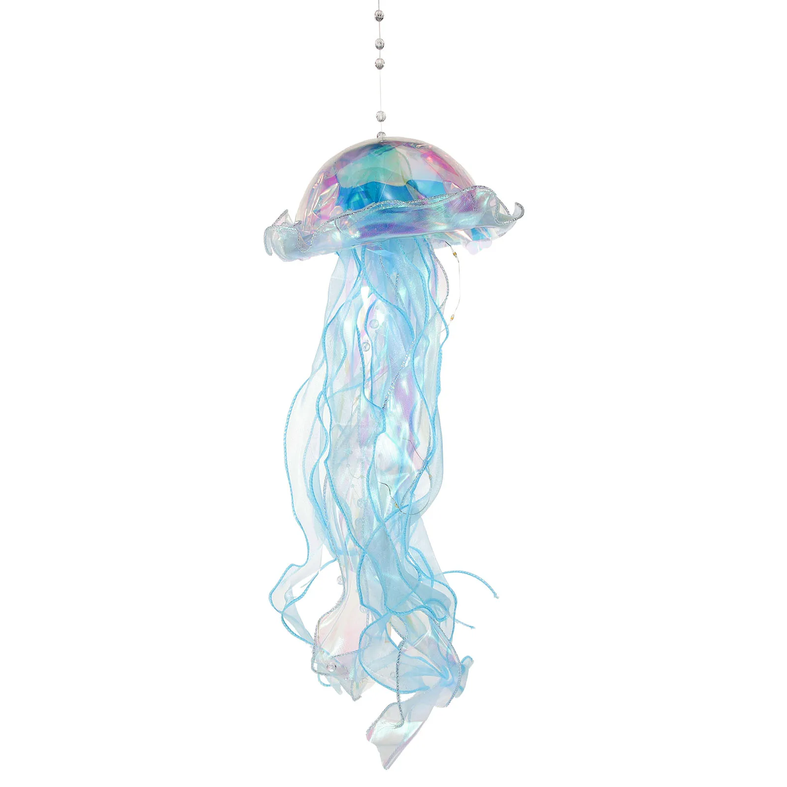 Jellyfish Light Night Lamp Lantern Hanging Nautical Decor Decorations Ocean Girls Room Lighting Style Up Aquarium Ornament