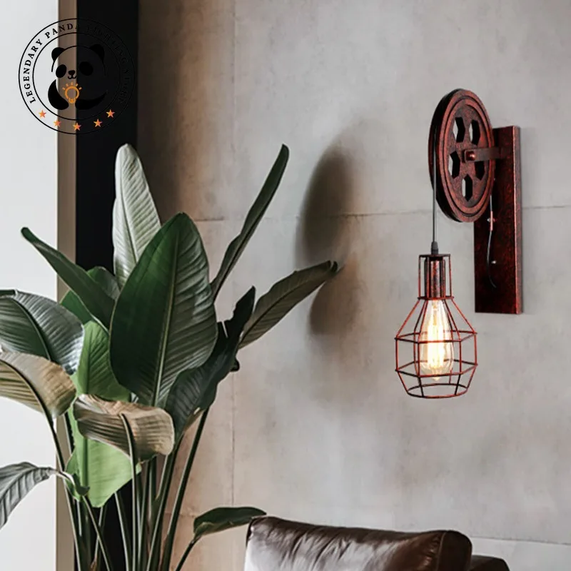 Vintage Industrial LED Wall Lamp Home Decor Outdoor Lighting Retro Wall Sconces Loft Cafe Bar Adjustable Bedside Bedroom Lights