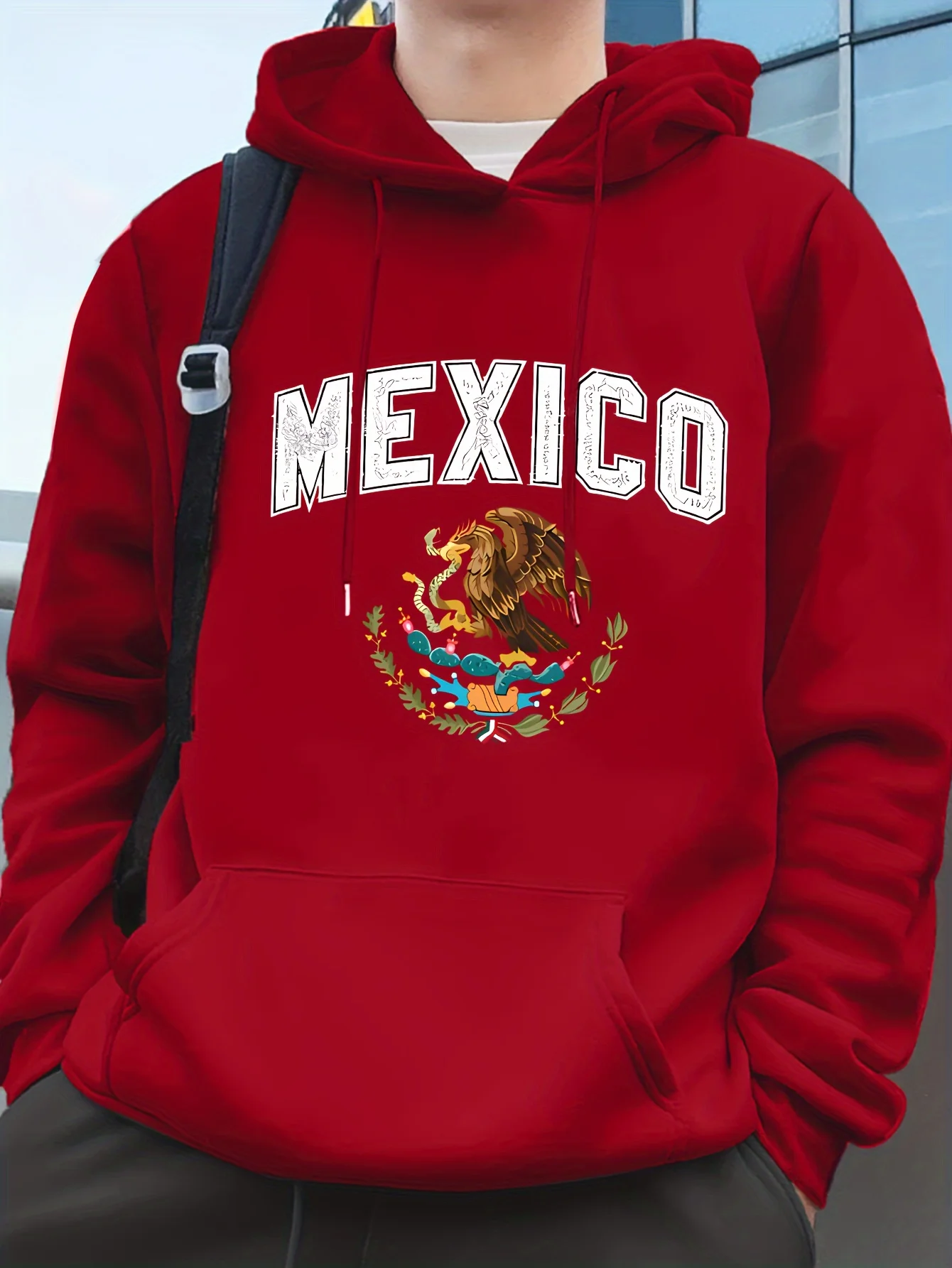 Mexican graphic Kangaroo Pocket hoodie - Warm long sleeve pullover for autumn and winter men's best clothing beauty