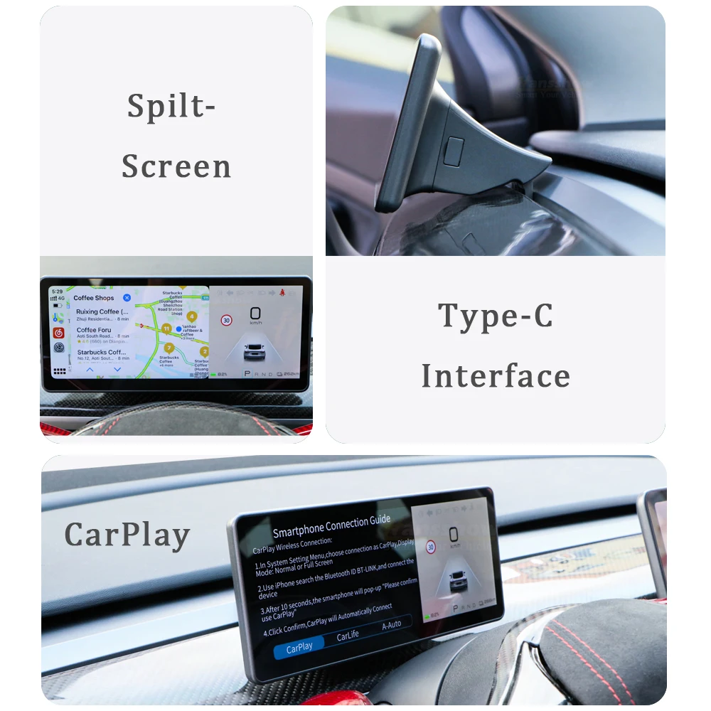 9 \'\'10.26\'\' Android/Linux per Tesla Model 3 Y car meter strumento cruscotto touch screen console display lcd digitale cruscotto