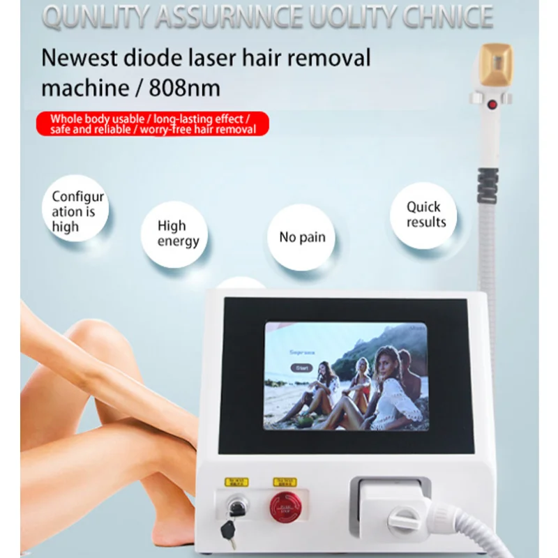 NEW 808 Diode Laser Comfortable Hair Removal Silky Smooth Skin 755 810 1064NM Laser Hair Removal Machine