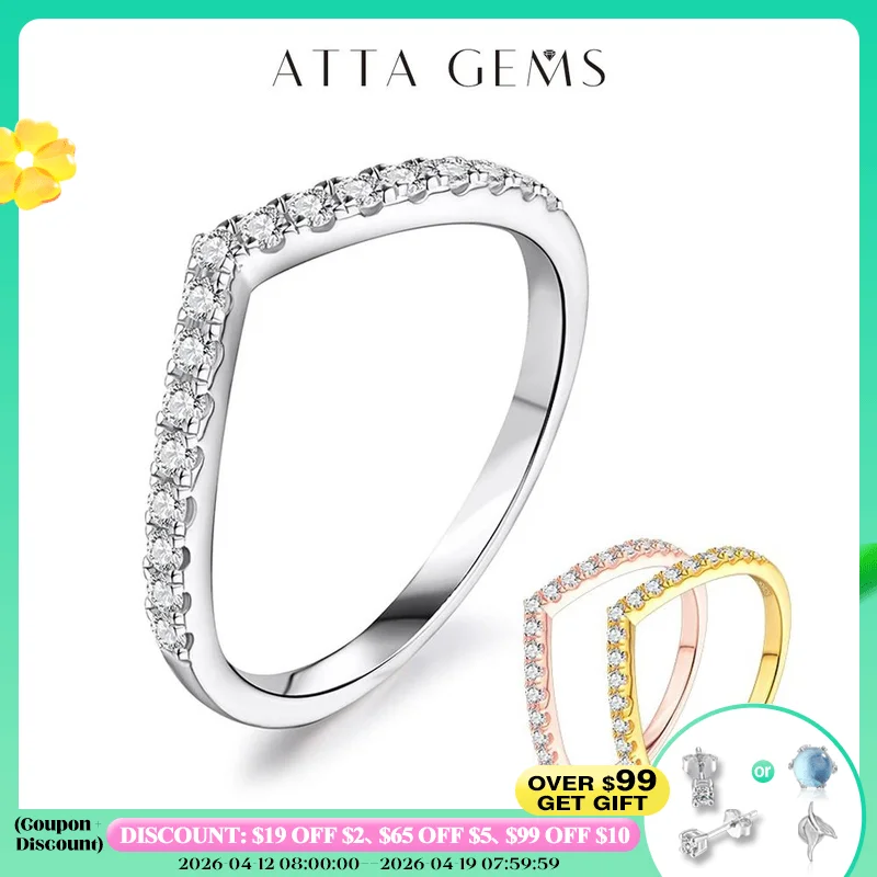 

Бриллиантовые кольца ATTAGEMS с муассанитом, ювелирные изделия, Женское Обручальное кольцо, серебро 925 пробы, ювелирные изделия, обручальное кольцо с муассанитом