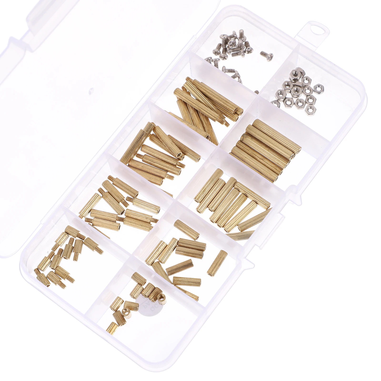 

120pcs Copper Column Screws Brass Standoffs Corrosion Resistant High Strength Hardware Kit for Computer Motherboard Circuit