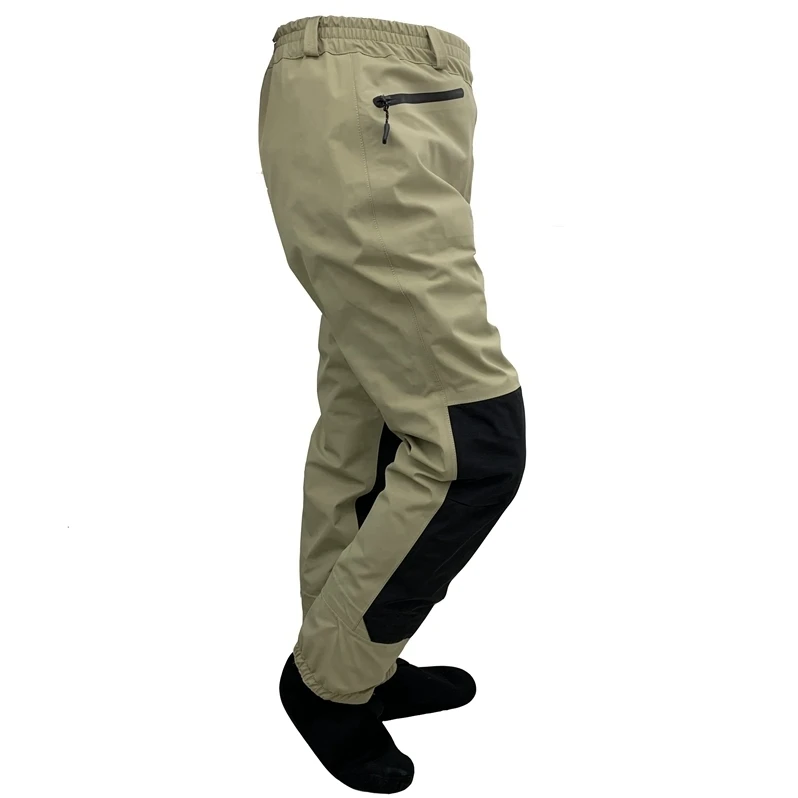 Botas impermeables transpirables de 3 capas para pesca con mosca, Pantalones altos de media altura, duraderos, para caza de patos