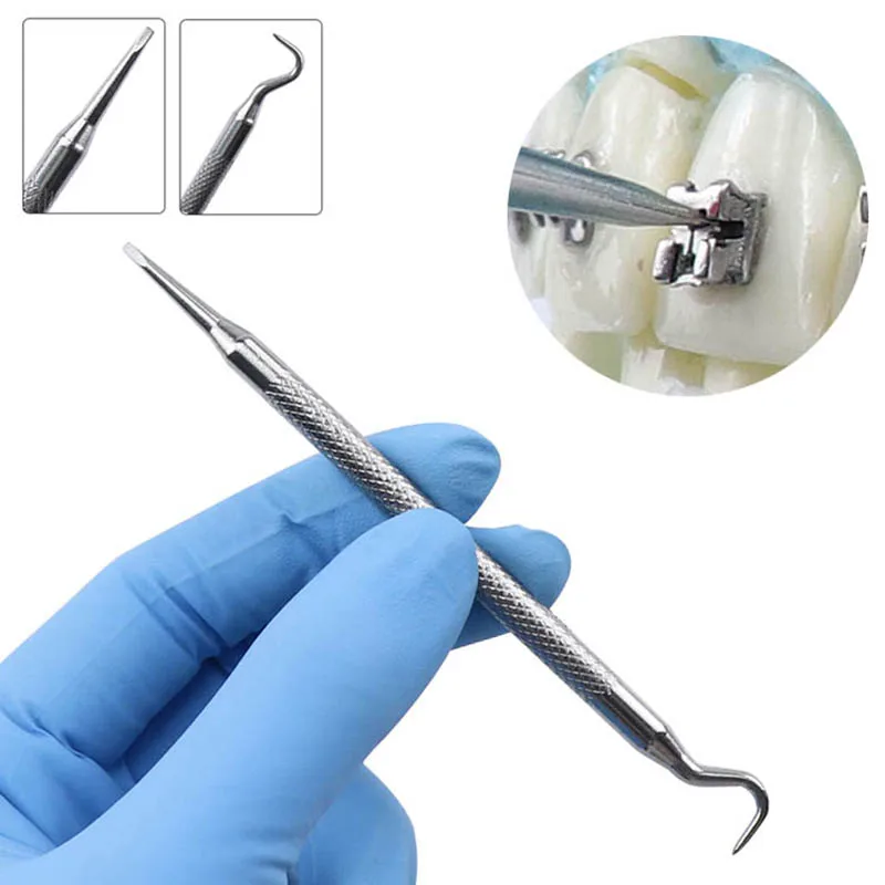 Narzędzie do otwierania wsporników dentystycznych Narzędzie ortodontyczne do otwierania samoligujących się wsporników pasywnych Stalowe instrumenty ze stali nierdzewnej
