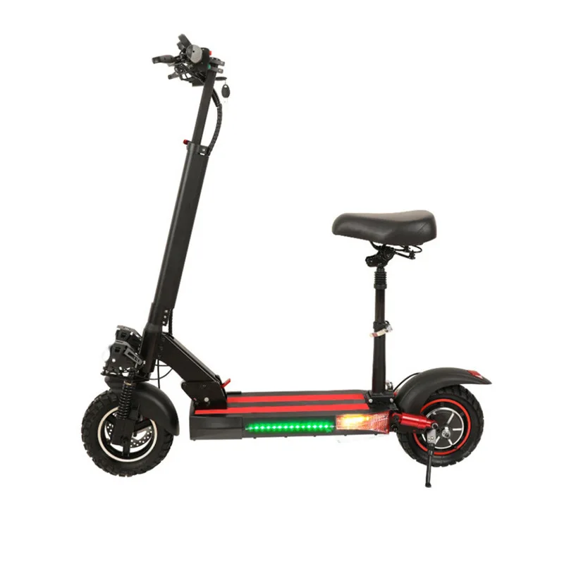 

10-Inch Aluminum Alloy Electric Scooter Adult Foldable Double Brake Scooter Lasting Battery Life