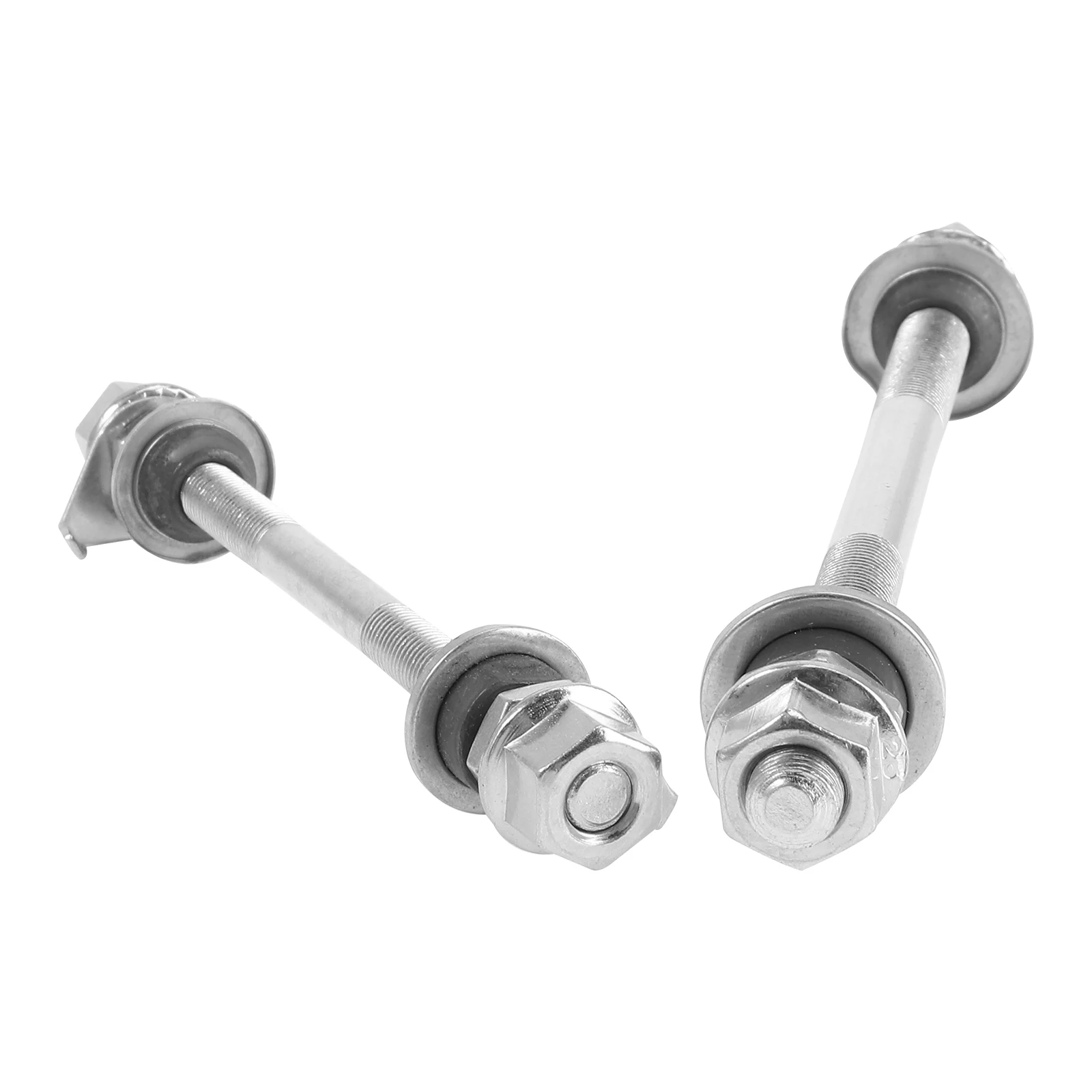 

2Pcs Metal Solid Wheel Hub Axle High Strength Bike Solid Shaft Front Rear Repair Tool for Road Mountain Wheel Hub Axle