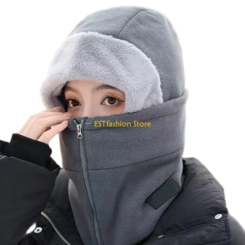 

Y5GC Cold Weather Winter Hat Comfortable Face Cover Hat Neck Gaiter Hat for Outdoor Sport Activity Cycling Hiking Headwear