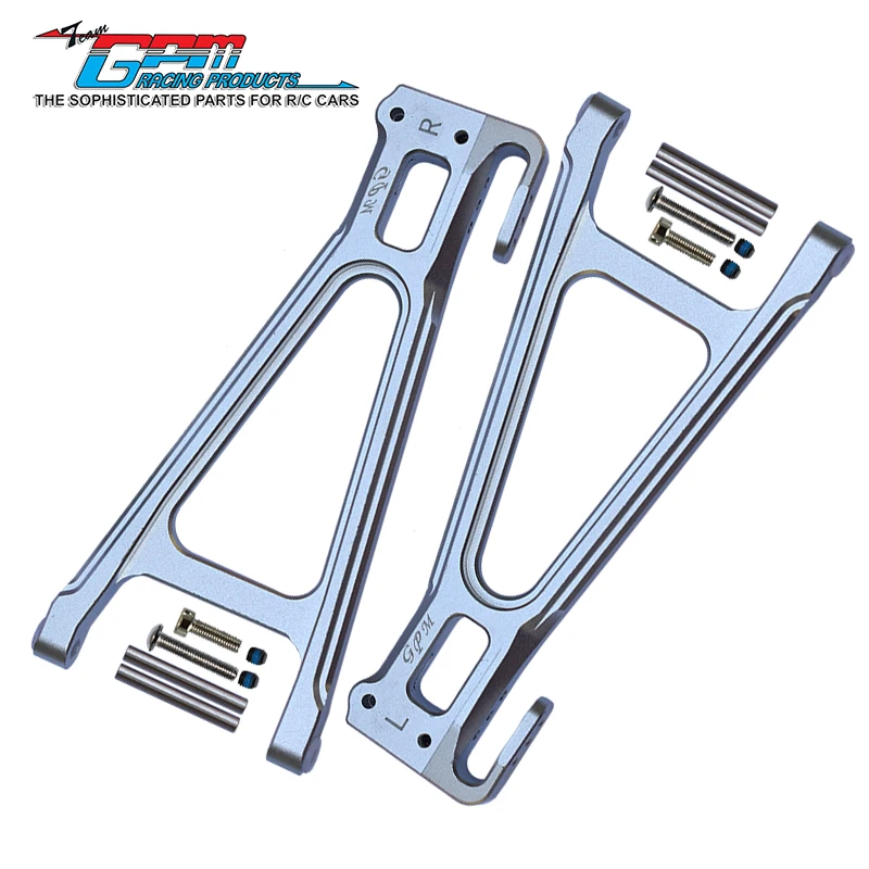 GPM aluminium onderste draagarm voor de achteras, geschikt voor de Traxxas 1/10 E-Revo 2.0 – een upgrade-onderdeel.